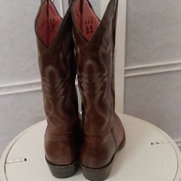Vaccari Brown Western Cowboy Boots main image 5